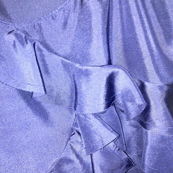 Silk Ruffle Front Tank - Picture 2 of 4